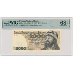 2.000 złotych 1977 - K - PMG 68 EPQ