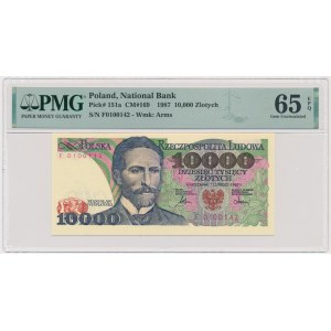 10.000 złotych 1987 - F - PMG 65 EPQ