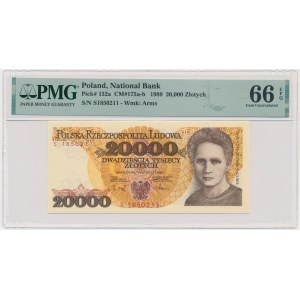 20.000 złotych 1989 - S - PMG 66 EPQ
