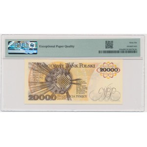 20.000 złotych 1989 - S - PMG 66 EPQ