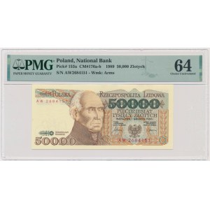 50.000 zl 1989 - AW - PMG 64