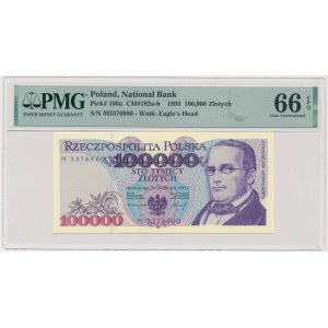 PLN 100 000 1993 - M - PMG 66 EPQ