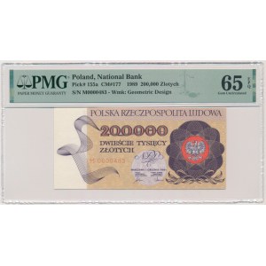 200 000 zl 1989 - M - PMG 65 EPQ