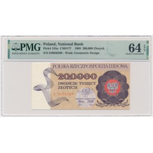 200.000 złotych 1989 - E - PMG 64 EPQ