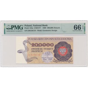 200.000 złotych 1989 - D - PMG 66 EPQ