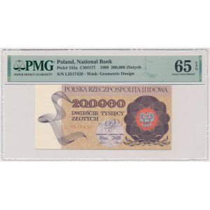 200.000 złotych 1989 - L - PMG 65 EPQ