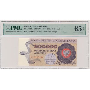 200.000 złotych 1989 - K - PMG 65 EPQ