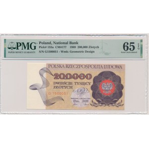 PLN 200,000 1989 - G - PMG 65 EPQ