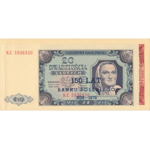 150 Lat Banku Polskiego, nadruki 20 i 100 złotych 1948