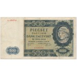 500 zlotých 1940, falzifikát Londýn - nezbierané z obehu - ZRADKO