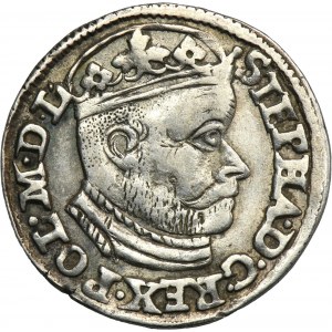 Stephen Bathory, 3 Groschen Olkusz 1585 - RARE