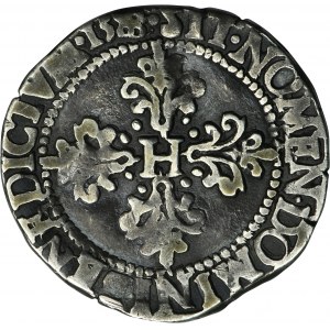 Henry III of France, 1/2 Franc Tours 1588 E