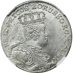 Sliezsko, pruská vláda, Fridrich II. šiesty Vroclavský 1757 B - NGC MS64