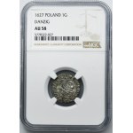 Sigismund III Vasa, Groschen Danzig 1627 - NGC AU58