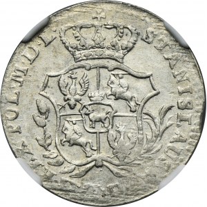 Poniatowski, půlzlatý 1766 FS - NGC MS61