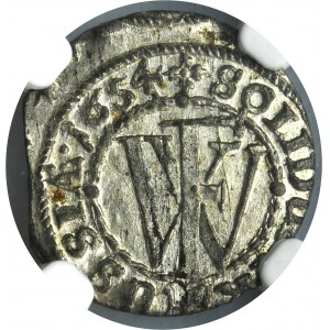 Kniežacie Prusko, Friedrich Wilhelm, Shelly Königsberg 1654 - NGC MS64