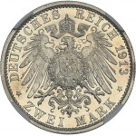 Germany, Kingdom of Prussia, Wilhelm II, 2 Marki Berlin 1913 A - NGC PROOF DETAILS