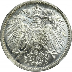 Germany, Kingdom of Prussia, Wilhelm II, 1 Mark Berlin 1915 A - NGC MS66