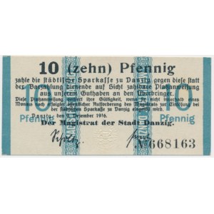 Gdansk, 10 fenig 1916