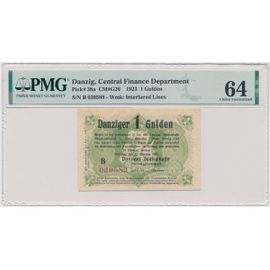 Gdaňsk, 1 gulden 1923 - říjen - PMG 64