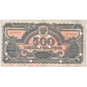 500 zloty 1944 ...owym - AA - Counterfeit - VERY RARE