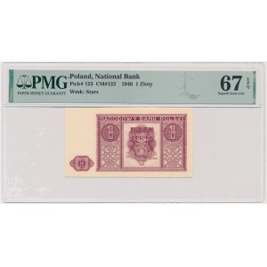 1 złoty 1946 - PMG 67 EPQ