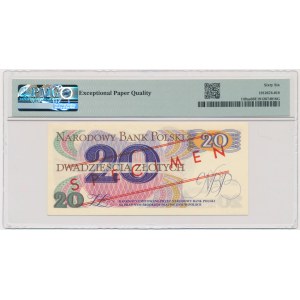 20 złotych 1982 - WZÓR - A 0000000 - No.0278 - PMG 66 EPQ