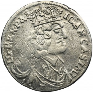John II Casimir, 1/4 Thaler Krakau 1655 SCH - UNLISTED, RARE