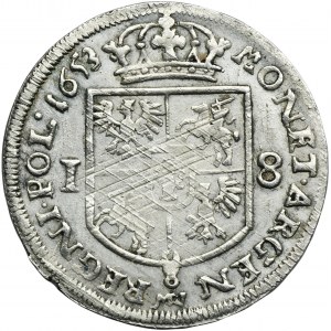 John II Casimir, 1/4 Thaler Fraustadt 1653 MW