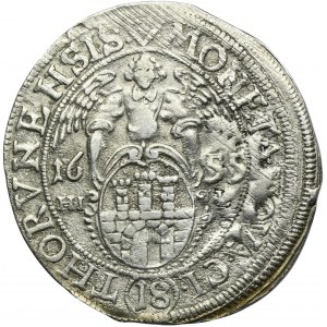 John II Casimir, 1/4 Thaler Thorn 1655 HIL