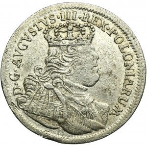 Augustus III of Poland, 6 Groschen Leipzig 1754 EC
