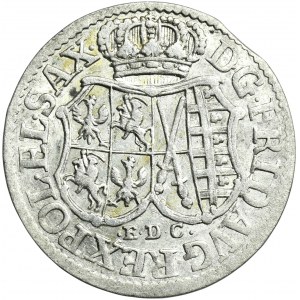 August III Saský, 1/12 toliarov (dva groše) Lipsko 1763 EDC