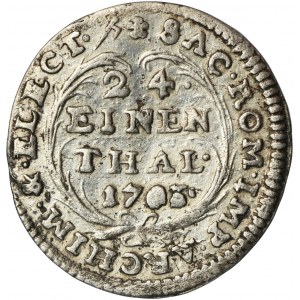 Augustus II the Strong, 1/24 Thaler Drezden 1703 ILH