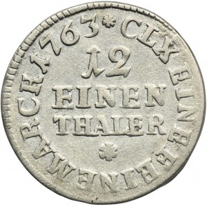 Friedrich Christian, 1/12 Thaler (2 Groschen) Dresden 1763 IFôF