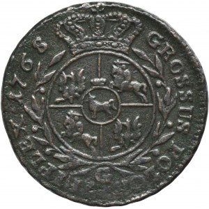 Poniatowski, 3 Groschen Warsaw 1768 G