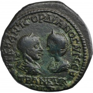 Provincie Řím, Thrákie, Anchialus, Gordian III a Tranquiline, bronzová