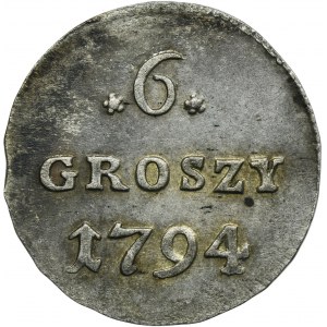 Poniatowski, 6 Groszy 1794