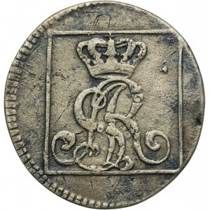 Poniatowski, stříbrný groš Varšava 1767 FS