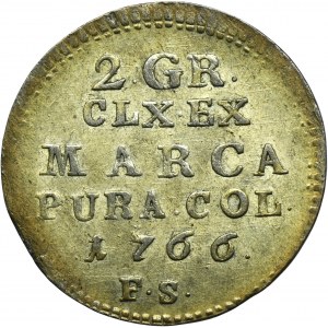 Poniatowski, 2 Groschen 1766 FS