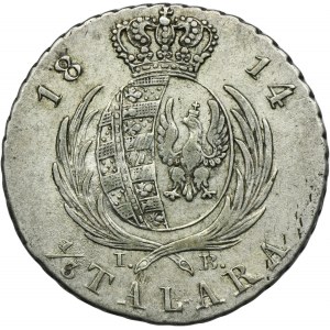 Varšavské knížectví, 1/3 tolaru (dva zloté) Varšava 1814 IB