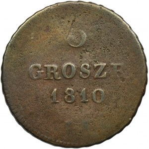 Varšavské knížectví, 3 grosze Warsaw 1810 IS