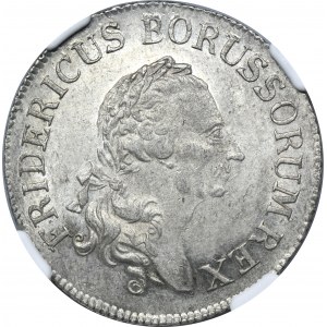 Silesia, Prussian rule, Friedrich II, 1/3 Thaler Breslau 1783 B - NGC MS62