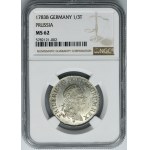 Silesia, Prussian rule, Friedrich II, 1/3 Thaler Breslau 1783 B - NGC MS62