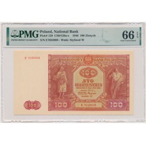 100 gold 1946 - E - PMG 66 EPQ