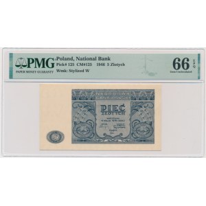 5 Zlato 1946 - PMG 66 EPQ