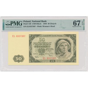 50 zlatých 1948 - EL - PMG 67 EPQ