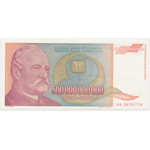 Juhoslávia, 500 miliárd dinárov 1993