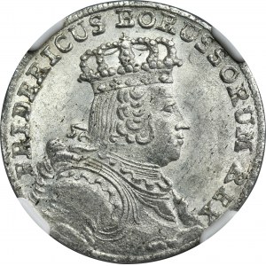 Silesia, Prussia rule, Friedrich II, 6 Groschen Breslau 1755 B - NGC MS63