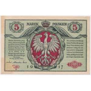 5 marks 1916 - General - tickets - A -.