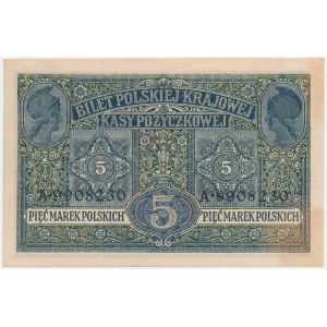 5 marks 1916 - General - tickets - A -.